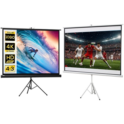 Beamer leinwand mit stativ - beamer,