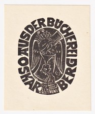 Exlibris Oskar Berg Engel