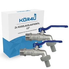 2x kör4u Kugelauslaufventil