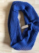 Damen Loop Schal, blau, neu m