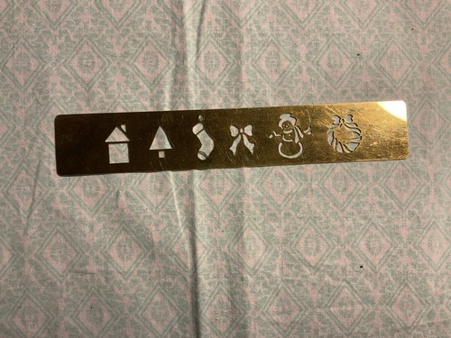 Messing embossing schablone - messing,