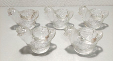 5 x WMF Glas Eierbecher Huhn