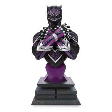 Marvel Black Panther Collectible Statue - World of Wakanda Vibranium Bust Disney