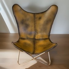 Echtleder Sessel Butterfly -