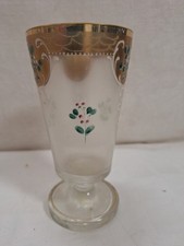 Jugendstil  Glas Fußbecher