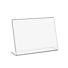 DIN A5 Werbeaufsteller / Tischaufsteller / L-Ständer aus Acrylglas, Querformat