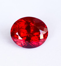 Neuer ovaler burmesischer blutroter Rubin natürlicher 17 Karat Rubin Ring zer...