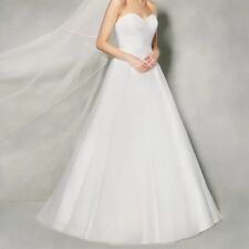 Anna Sorrano Brautkleid in reinem Weiß UK-Größe 10 neu mit Etikett
