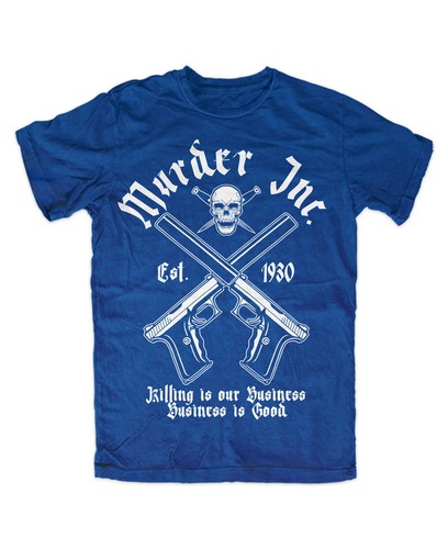 Murder inc shirt blau - murder, t-shirt