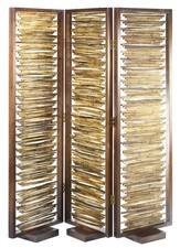Paravent 3-teilig aus Bambus