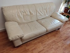 Ledersofa 3-Sitzer Couch –