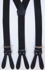 Hosenträger mit lederpatten - hosenträger,