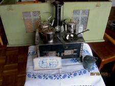 antiker Puppen - Küchen Herd mit viel Zubehör