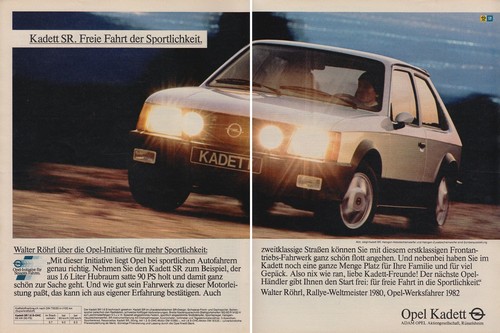 Opel kadett reklame - d, sr