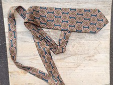 Vintage Seiden Krawatte Herren | Boho Paisley Blumen Muster | 