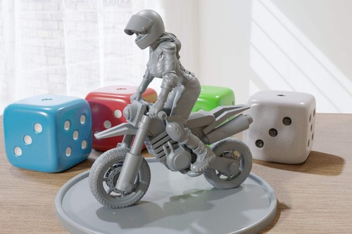Cross motorbike biker girl - motorbike,