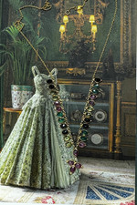 feines Farbstein Collier