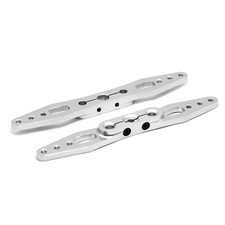 ✅ 2 x Alu Servohorn Servohebel 95 mm silber CNC 25T für Futaba,Align,Savöx,KST