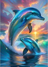 Diamond Painting Set Delphine Meer  Diamant Painting Bilder 5D Diamond