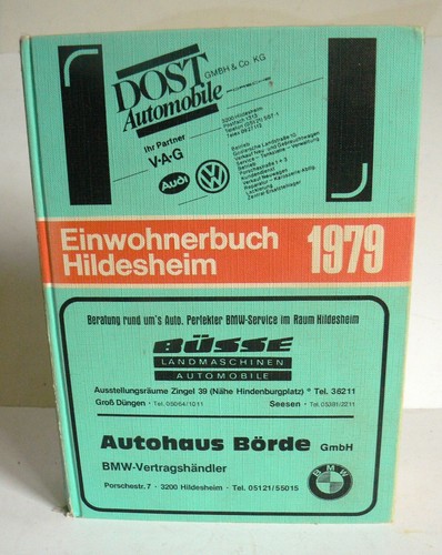 Einwohnerbuch hildesheim 1979 - einwohnerbuch,
