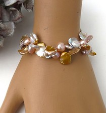 Perlen Unikat Armband Keshi