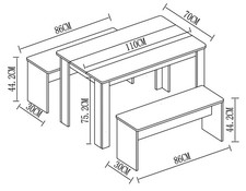 Holz Essgruppe Tischgruppe