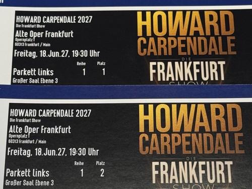 Tickets howard carpendale - howard,