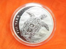 Fiji Taku Schildkröte 5oz Silbermünze 999 Neuseeland 2011