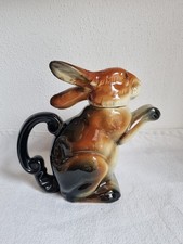 Vintage Erphila Hase Teekanne Keramik, 20 cm,  1940er Jahre