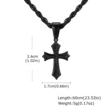 Herren kreuzkette edelstahl - kreuzkette,