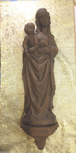Marienfigur 84cm eiche - marienfigur,