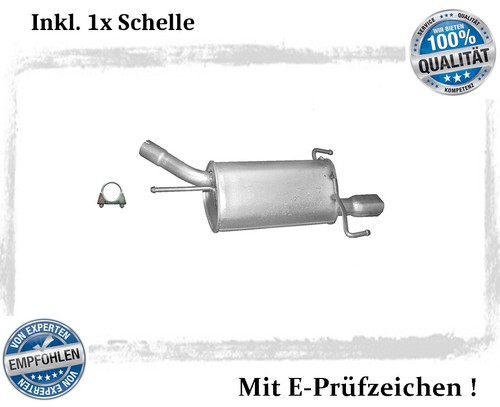 Endschalldämpfer für opel - für,