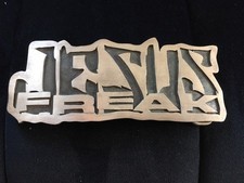 Gürtelschnalle silber 925, Buckle, Jesus Freak