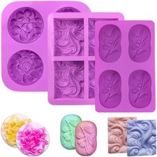 Seifenformen Silikon, 3 Stück