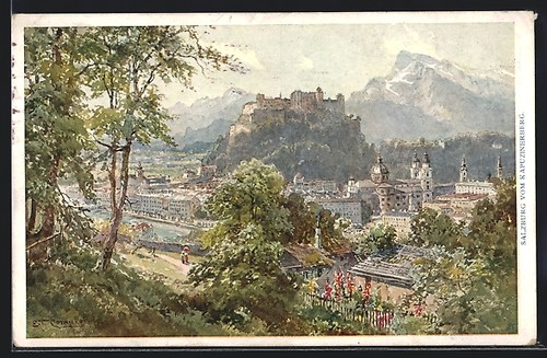 Künstler edward theodore - künstler-ak,