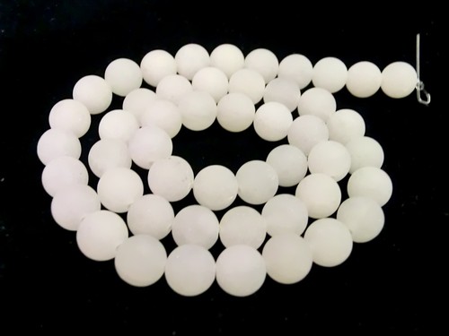 Jade 8mm weiß - , strang