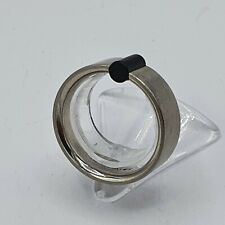 A188# schöner massiver Herren Onyx Palladium Ring 950 punziert Gr. 63