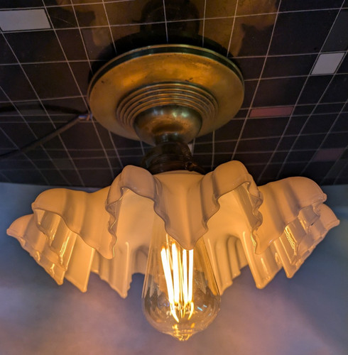 Milchglas lampe - milchglas,