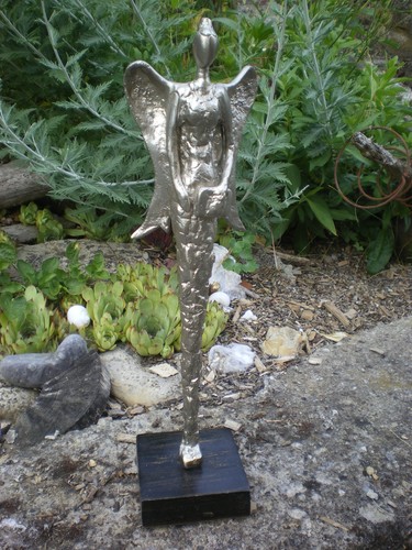 Metall engel mit buch - metall, in