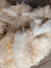1 kg weiße Lammwolle