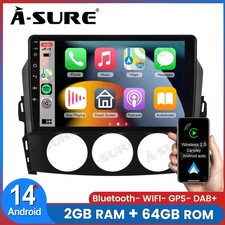 64G Für Mazda MX-5 2005-2014 GPS Navi Autoradio Android 14 Bluetooth RDS CarPlay