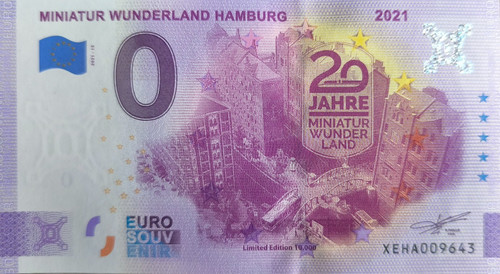 Euro schein miniatur - 0,