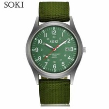 Luxus Militär Silber Herren