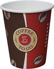 Top Pappbecher 0,2l Kaffeebecher Coffee To Go 200ml mit/ohne Deckel Rührstäbchen