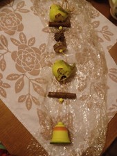 Herbstdeko Fensterdeko Dekohänger Türdeko Holz Vögel Herbst Deko 