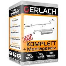 Auspuff für Fiat Doblo 1.4i 2005-2009 Auspuffanlage *3276