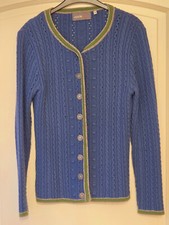 Damen Trachten-Strickjacke, von edelheiss Moser Trachten, dunkelblau, Gr. 38