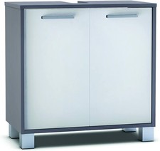 Badmöbel Badschrank Hängeschrank Unterschrank Waschtischmöbel braun weiß Regal