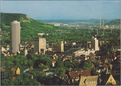 Jena ansichtskarte blick vom - jena,