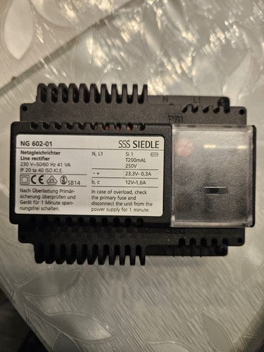 Sss siedle 602 01 - siedle, 602-01